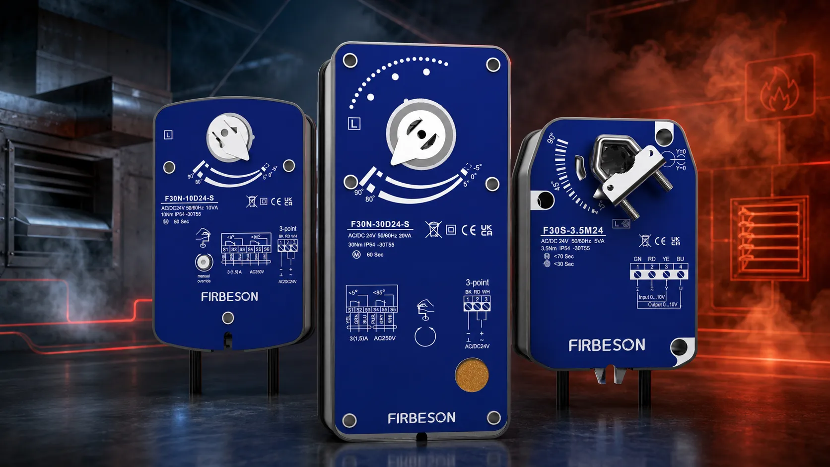 Fire and smoke actuators series